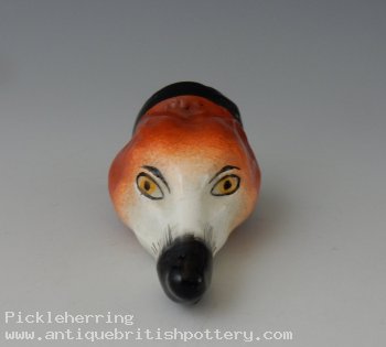 Miniature Fox Head Stirrup Cup