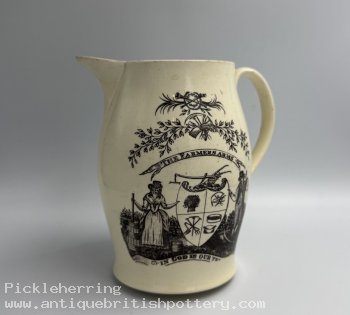 Farmer's Arms Creamware Jug