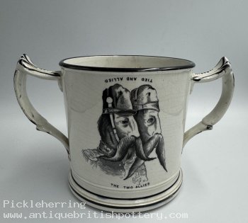 Crimean War Satirical Frog Loving Cup